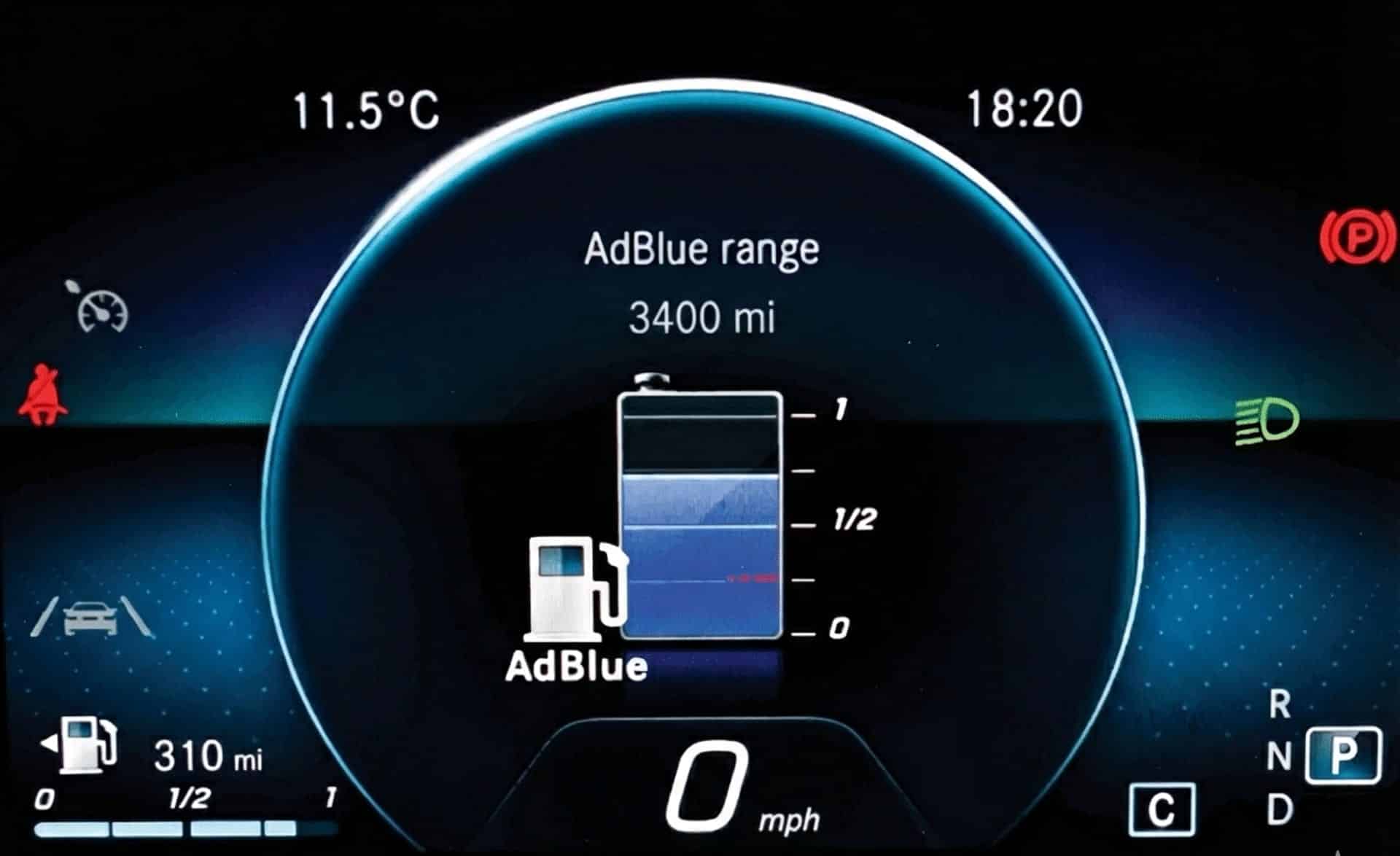 Audi AdBlue Countdown Timer