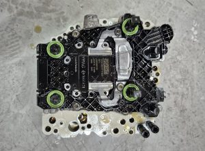 Volkswagen DSG mechatronic unit removed from the transmission for replacement