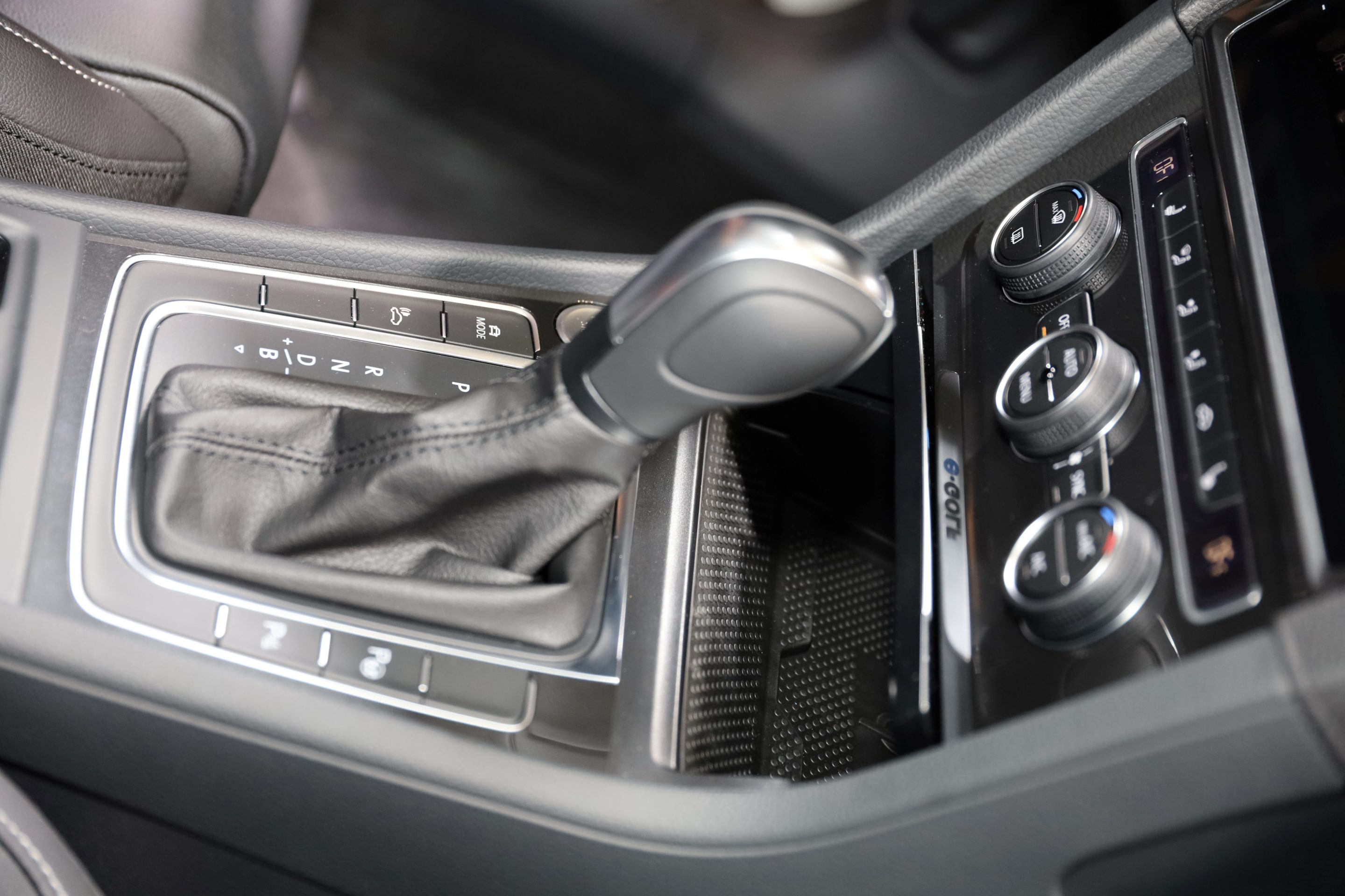 Automatic DSG gear selector in a Volkswagen Golf